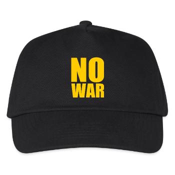 No war - Kids’ Baseball Cap - black - Front