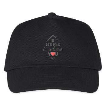 Home With Heart - Kinder Basecap - Schwarz - Vorne
