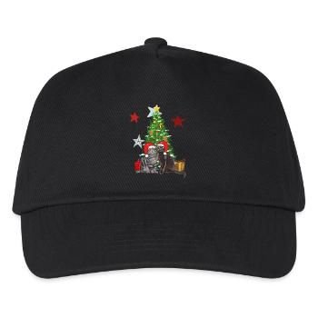 Weihnachtsbaum der Frangins - Kinder Basecap - Schwarz - Vorne
