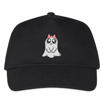 Comic Little Ghost Girl - Kids’ Baseball Cap - black - Front