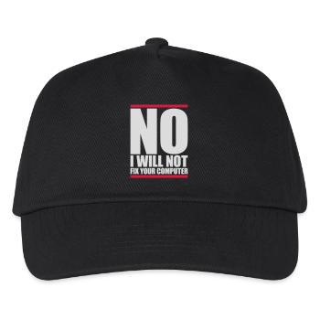 Ne pas réparer votre ordinateur - Casquette de baseball Enfant - noir - Devant