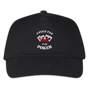 Poker 4 - Casquette de baseball Enfant - noir - Devant