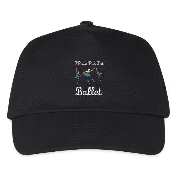 Danse ballet - Casquette de baseball Enfant - noir - Devant