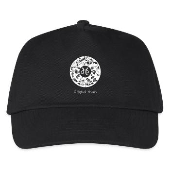 Sternzeichen Fische 001 weiß - Kinder Basecap - Schwarz - Vorne
