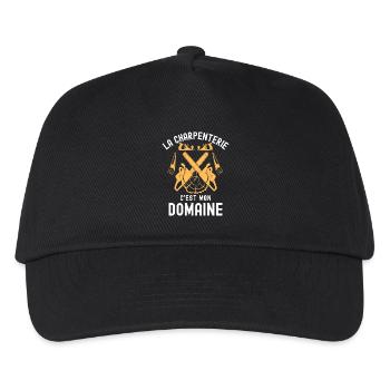 LA CHARPENTERIE C EST MON DOMAINE 2 - Casquette de baseball Enfant - noir - Devant