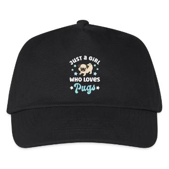 Dog Pug Pugs Pugs - Kids’ Baseball Cap - black - Front
