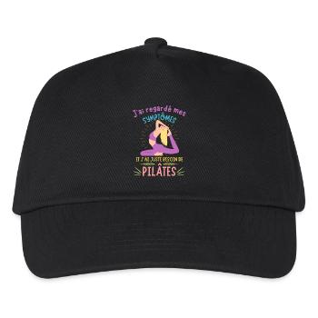 J ai juste besoin de pilates - Casquette de baseball Enfant - noir - Devant