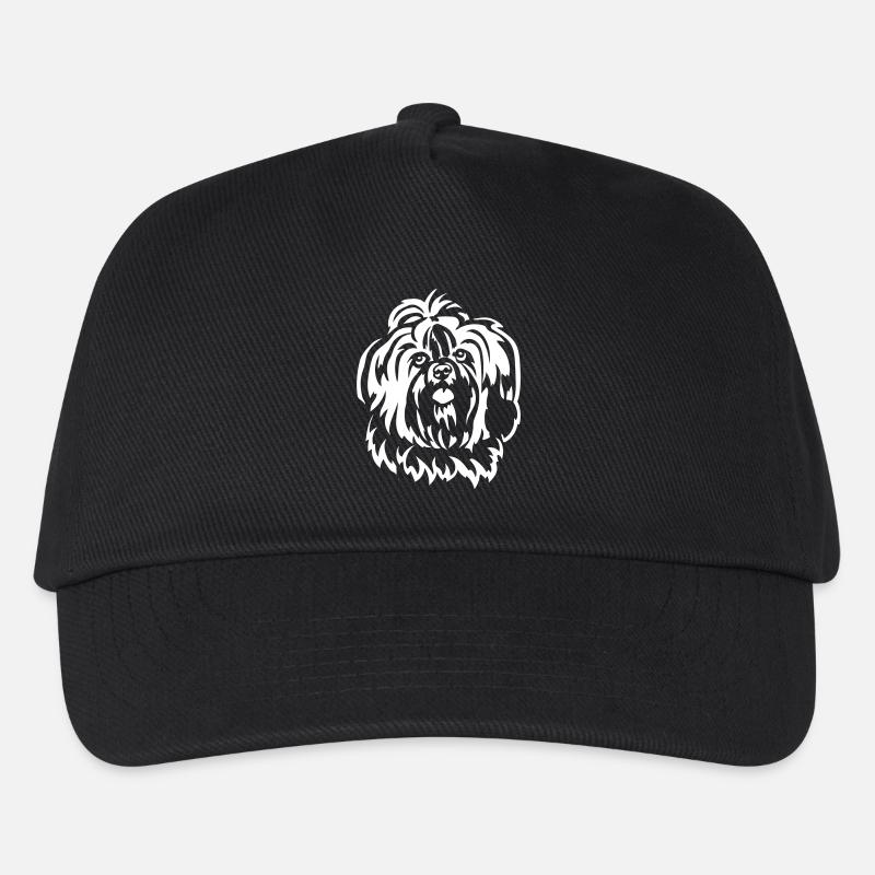 Shih-tzu Kopf "Black Edition" - Kinder Basecap - Schwarz