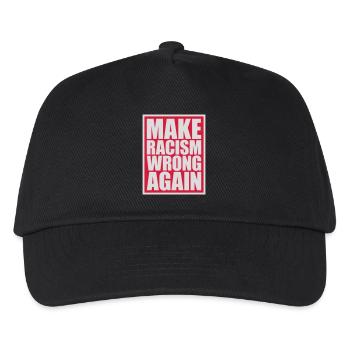 make racism wrong again - Kids’ Baseball Cap - black - Front