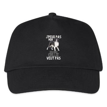 Chien doux border collie 1 - Casquette de baseball Enfant - noir - Devant