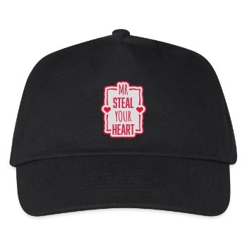Mr steal your heart - Kids’ Baseball Cap - black - Front