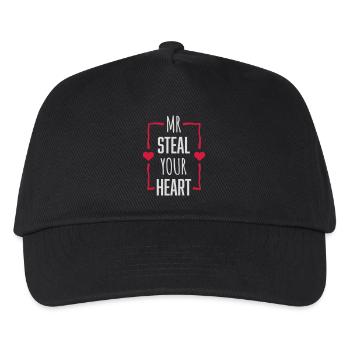 mr steal your heart - Kids’ Baseball Cap - black - Front