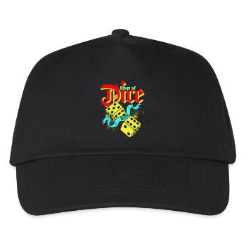 Roi des dés Vintage Illustration - Casquette de baseball Enfant - noir - Devant