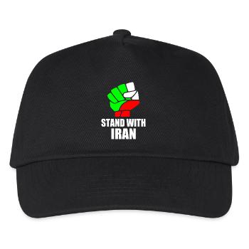 Stand with iran - Kinder Basecap - Schwarz - Vorne