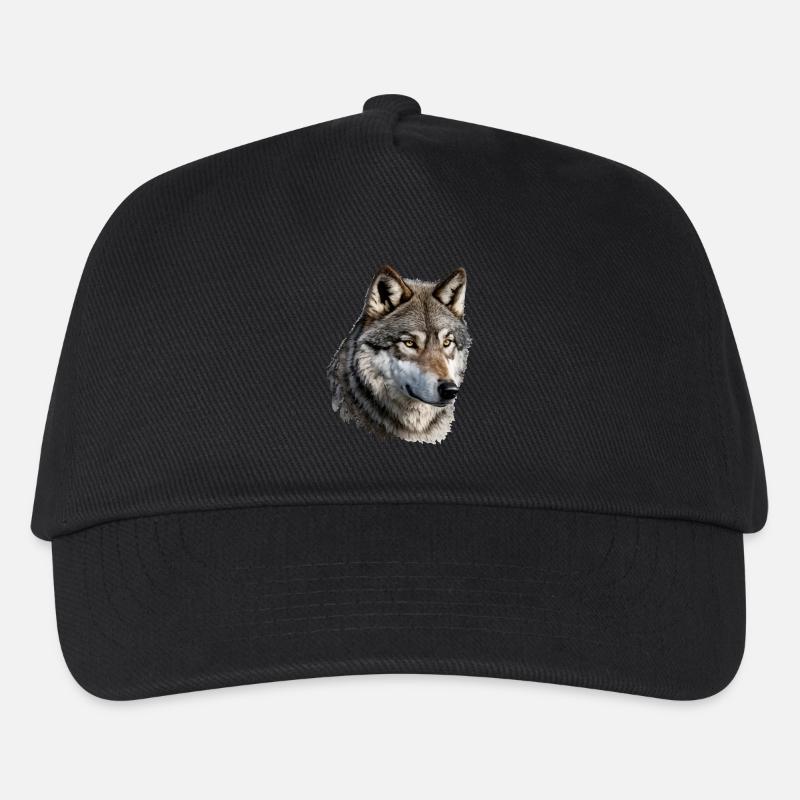 Der Wolf - Kinder Basecap - Schwarz
