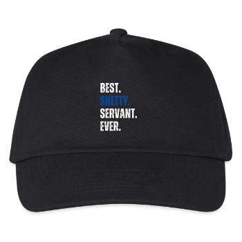 ! Meilleur Shetty Servant Jamais Lettrage - Casquette de baseball Enfant - noir - Devant