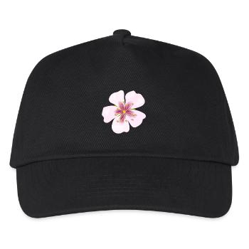 Blüte - Kinder Basecap - Schwarz - Vorne