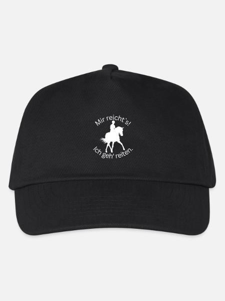 ! Mir reicht's! Ich geh' reiten. - Dressur - Kinder Basecap - Schwarz