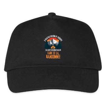J ai juste besoin d aller faire de la randonnée - Casquette de baseball Enfant - noir - Devant