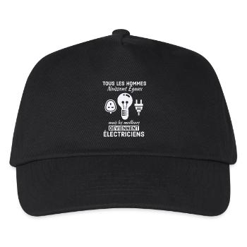 Courant électrique - Casquette de baseball Enfant - noir - Devant