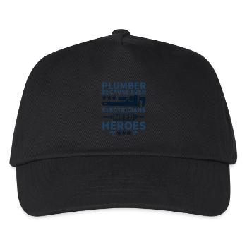 Plumber Because Even Electricians need heroes 4 - Kids’ Baseball Cap - black - Front