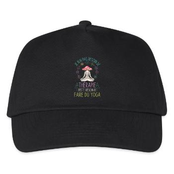 Pas de thérapie juste du yoga - Casquette de baseball Enfant - noir - Devant