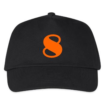 8. 8 YEARS. EIGHT. 8TH ANNIVERSARY. ANNIVERSARY - Kids’ Baseball Cap - black - Front