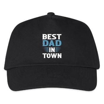 Best Dad in Town - Kinder Basecap - Schwarz - Vorne