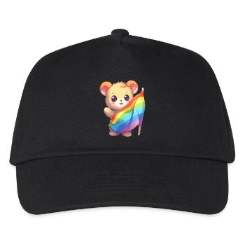 Liebe ist eine Bärennotwendigkeit - Kinder Basecap - Schwarz - Vorne