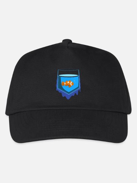 Pocket Fish - Kinder Basecap - Schwarz