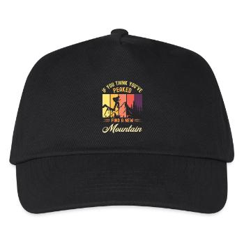 Hiking Mountains - Kids’ Baseball Cap - black - Front