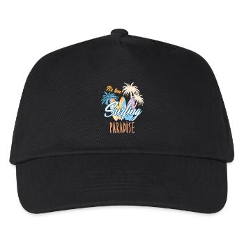 Surfing Surf Surfer - Kids’ Baseball Cap - black - Front