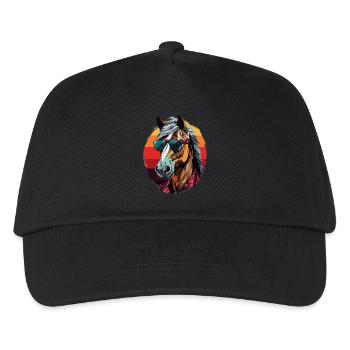 Urban Stallion - Graffiti Style - Kids’ Baseball Cap - black - Front