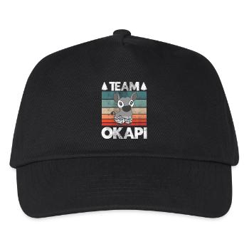 Okapi, le joyau de la jungle - Casquette de baseball Enfant - noir - Devant