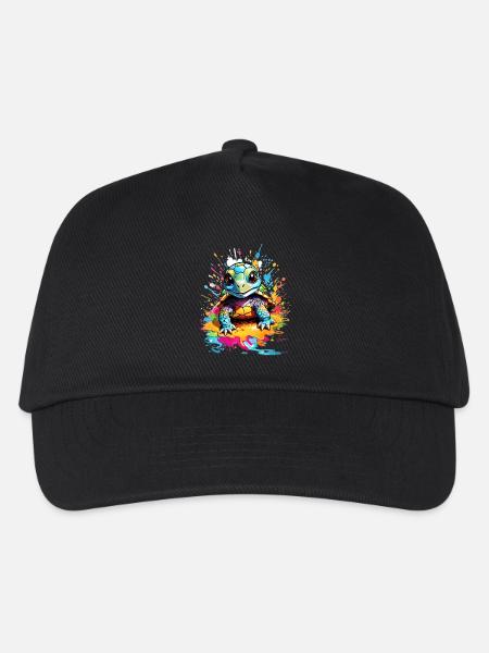 Schildkröte - Kinder Basecap - Schwarz