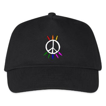 Peace - Kinder Basecap - Schwarz - Vorne