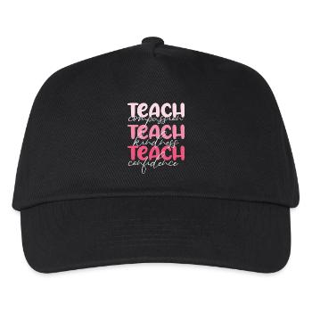 Enseignant-Enseigner la compassion, la gentillesse et la confiance - Casquette de baseball Enfant - noir - Devant