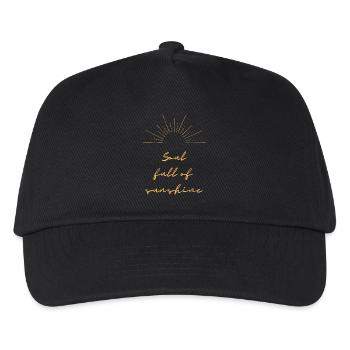 Soul full of sunshine - Kinder Basecap - Schwarz - Vorne