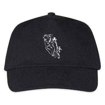Leonberger "Black Edition" - Kinder Basecap - Schwarz - Vorne