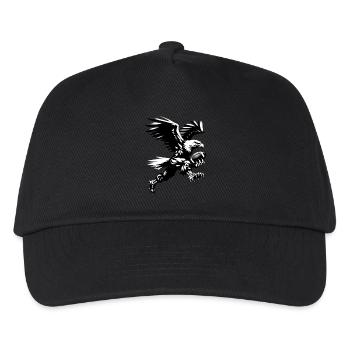L’aigle joue au football américain fou BanksyStyle - Casquette de baseball Enfant - noir - Devant