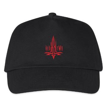 REDTWO CROSS - Kids’ Baseball Cap - black - Front