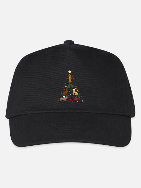 Dackel Tree Christmas - Casquette de baseball Enfant - noir