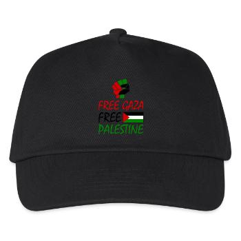 Free gaza Free palestine - Kids’ Baseball Cap - black - Front
