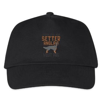 Setter anglais chien de race chien doux - Casquette de baseball Enfant - noir - Devant