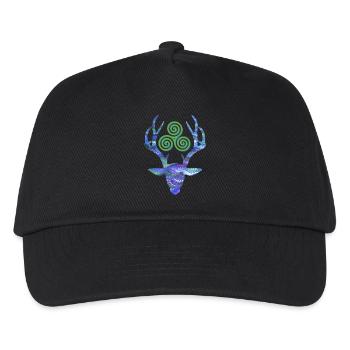 Tête de cerf avec Triskele E 103 - Casquette de baseball Enfant - noir - Devant