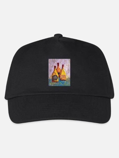 Étiquettes de vin abstraites Round Hill - Casquette de baseball Enfant - noir
