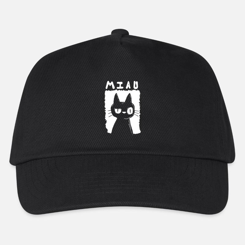 Meow - Kids’ Baseball Cap - black