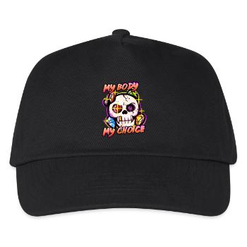 MyBodyMyChoice - Kids’ Baseball Cap - black - Front