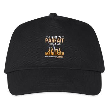Menuisier parfait - Casquette de baseball Enfant - noir - Devant