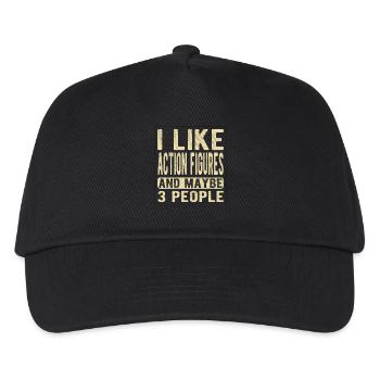 Action figures Saying - Kids’ Baseball Cap - black - Front